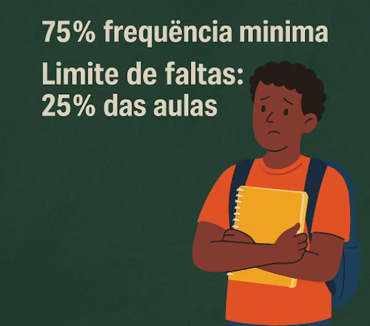 Quantas faltas reprovam no ensino médio em 2025?