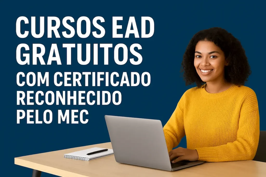 Cursos EAD Gratuitos com Certificado Reconhecido pelo MEC