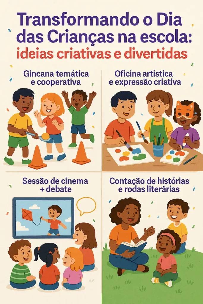 Atividades para dia das crianças na escola - dicas e sugestões