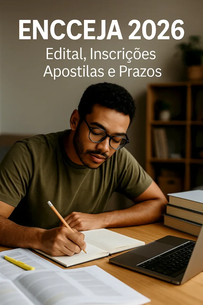 ENCCEJA 2026: edital, inscrições, apostilas e prazos — tudo o que você precisa saber!