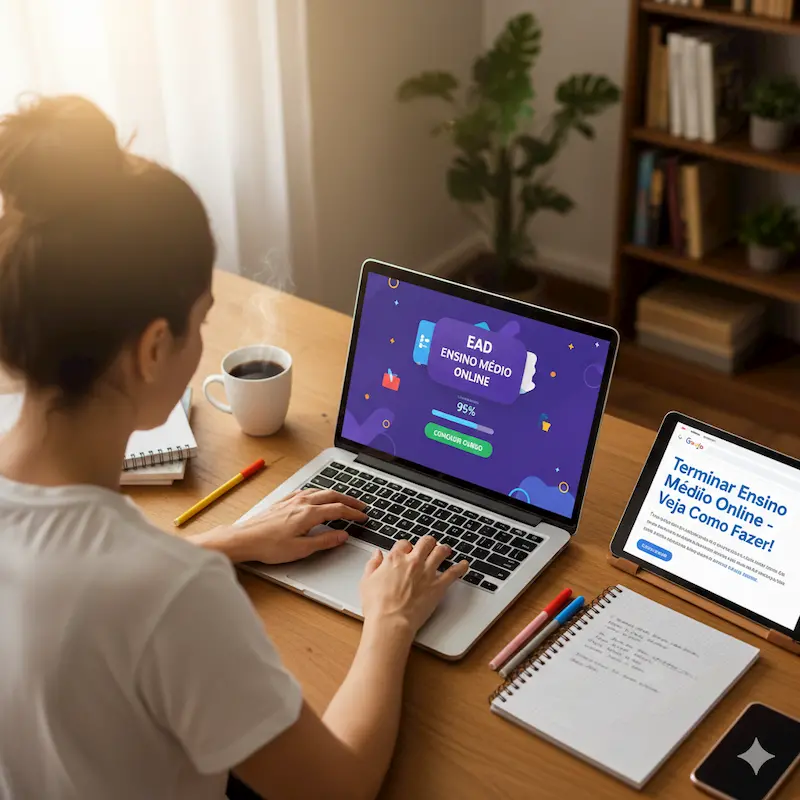 Terminar o Ensino Médio Online: O Guia Definitivo para Conquistar seu Diploma em 2026 Terminar o Ensino Médio Online: O Guia Definitivo para Conquistar seu Diploma em 2026