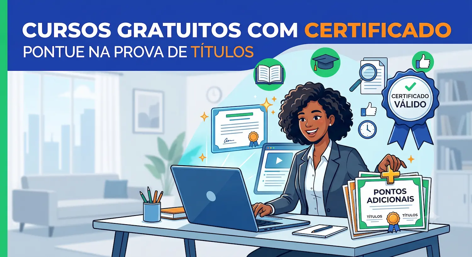 Certificado para Pontuar na Prova de Títulos de Concursos Públicos