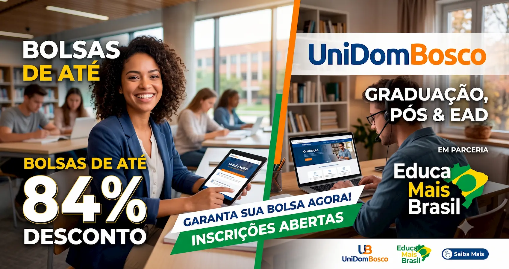 unidombosco bolsas educa mais